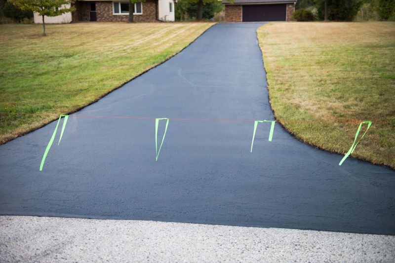 Sealed Driveway with Fresh Coating